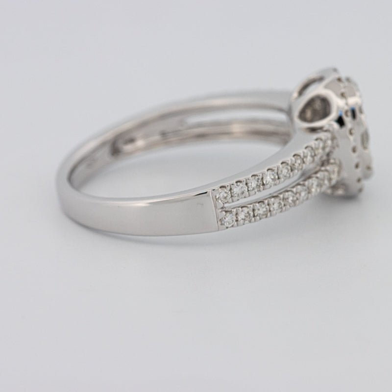 Invisible Oval Halo Diamond Ring - ZIZOV DIAMONDS