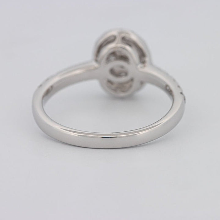 Invisible Oval Halo Diamond Ring - ZIZOV DIAMONDS