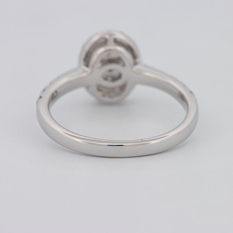 Invisible Oval Halo Diamond Ring - ZIZOV DIAMONDS