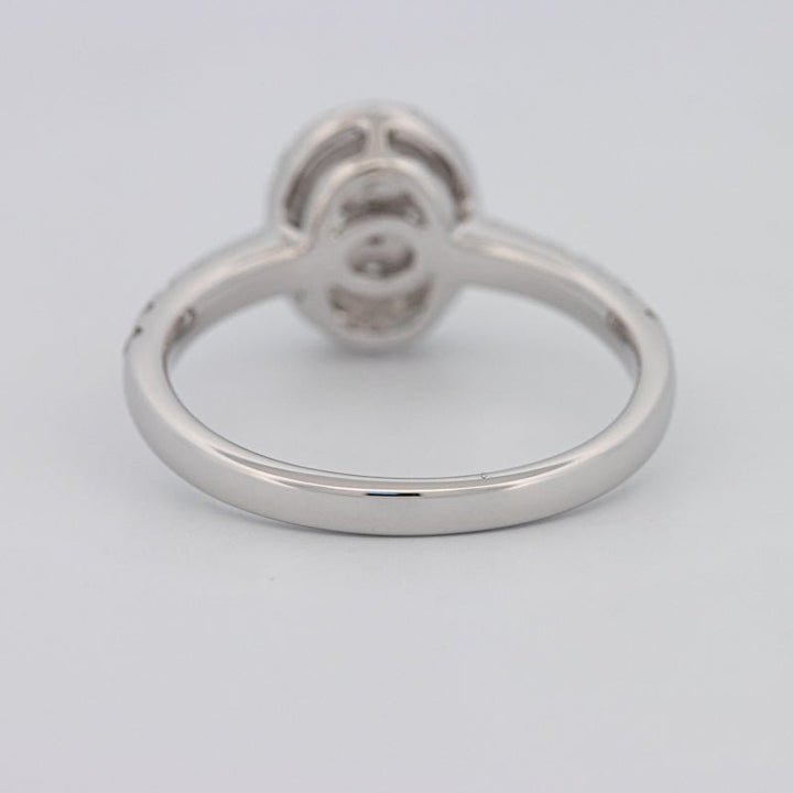 Invisible Oval Halo Diamond Ring - ZIZOV DIAMONDS