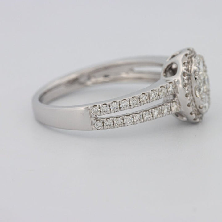Invisible Oval Halo Diamond Ring - ZIZOV DIAMONDS