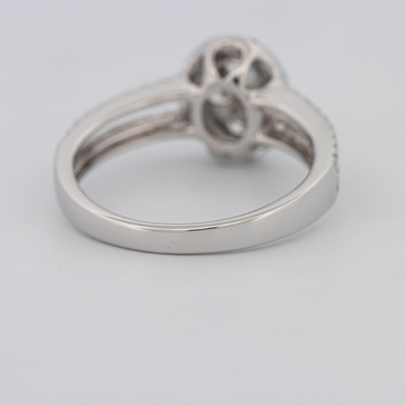 Invisible Oval Halo Diamond Ring - ZIZOV DIAMONDS