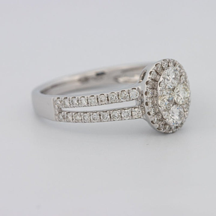 Invisible Oval Halo Diamond Ring - ZIZOV DIAMONDS