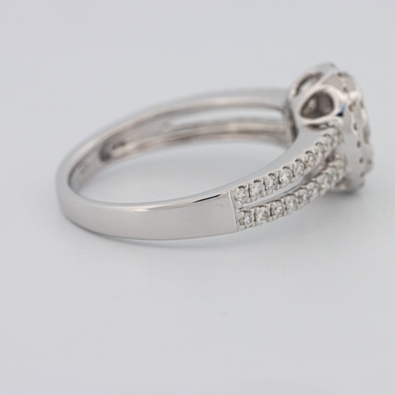 Invisible Oval Halo Diamond Ring - ZIZOV DIAMONDS