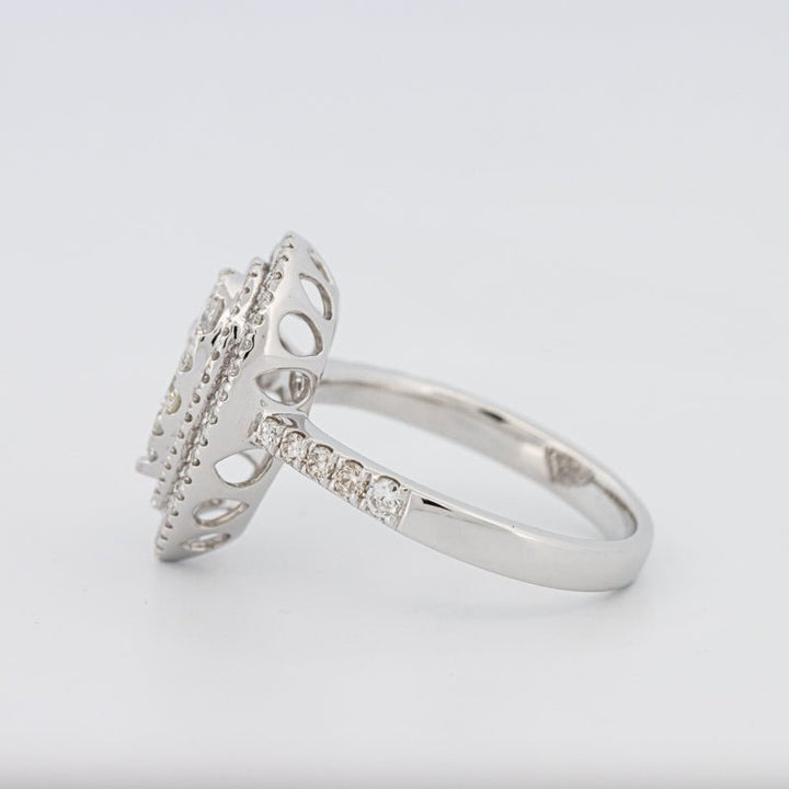 Invisible Pear - shape Diamond Ring - ZIZOV DIAMONDS