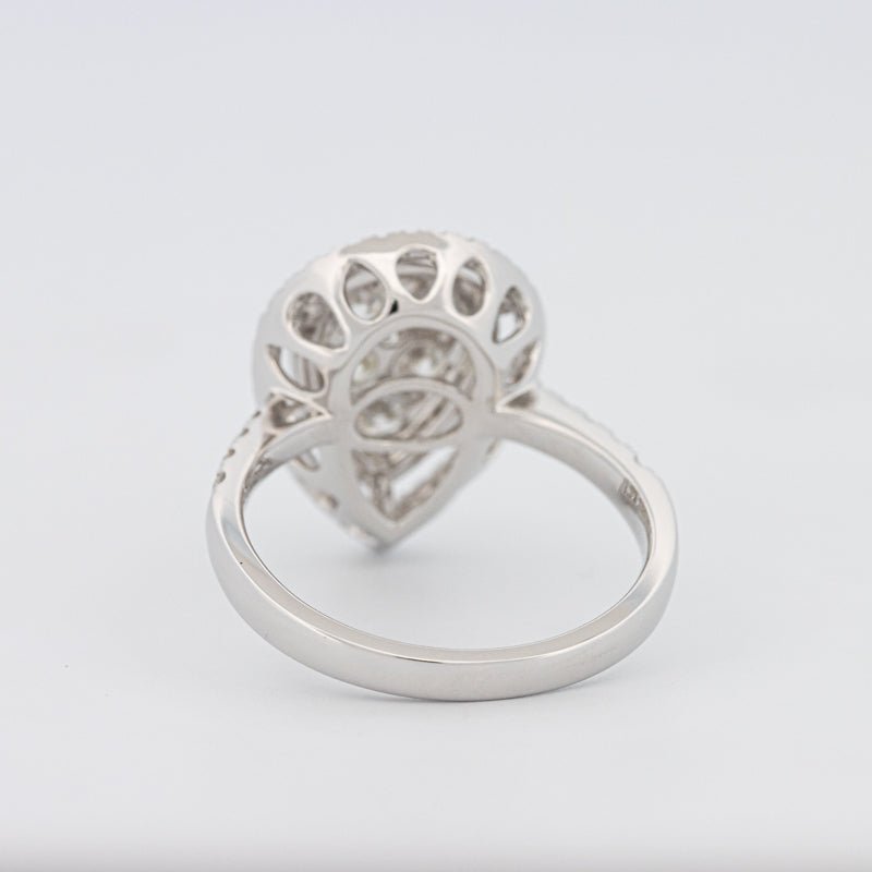 Invisible Pear - shape Diamond Ring - ZIZOV DIAMONDS
