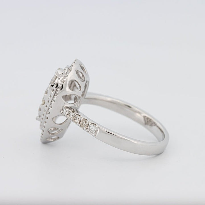 Invisible Pear - shape Diamond Ring - ZIZOV DIAMONDS