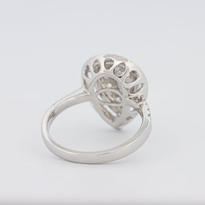 Invisible Pear - shape Diamond Ring - ZIZOV DIAMONDS