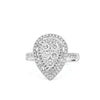 Invisible Pear - shape Diamond Ring - ZIZOV DIAMONDS