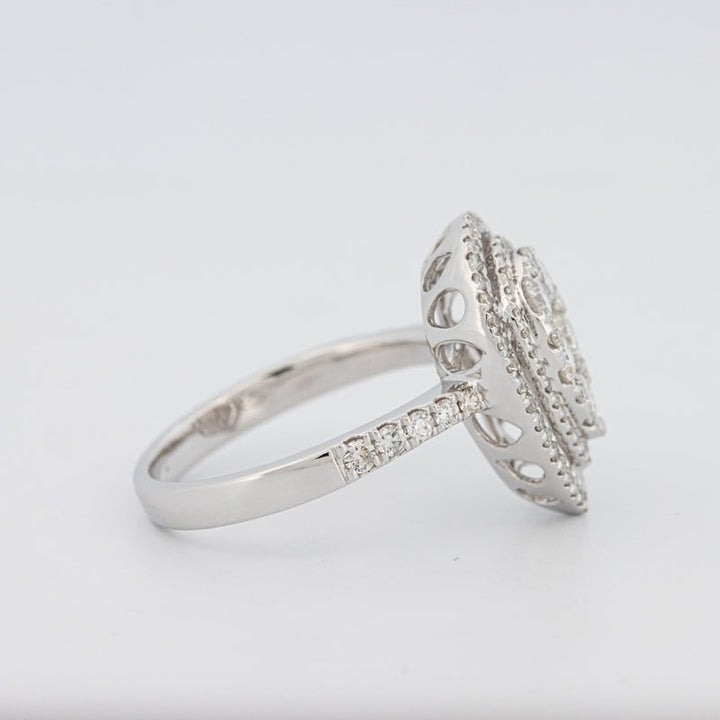 Invisible Pear - shape Diamond Ring - ZIZOV DIAMONDS