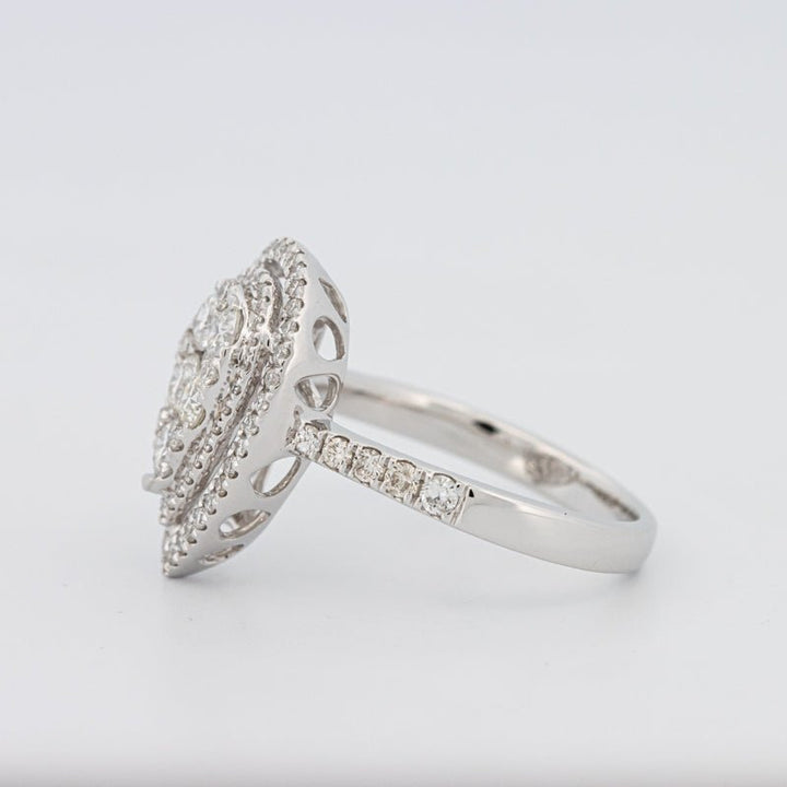 Invisible Pear - shape Diamond Ring - ZIZOV DIAMONDS