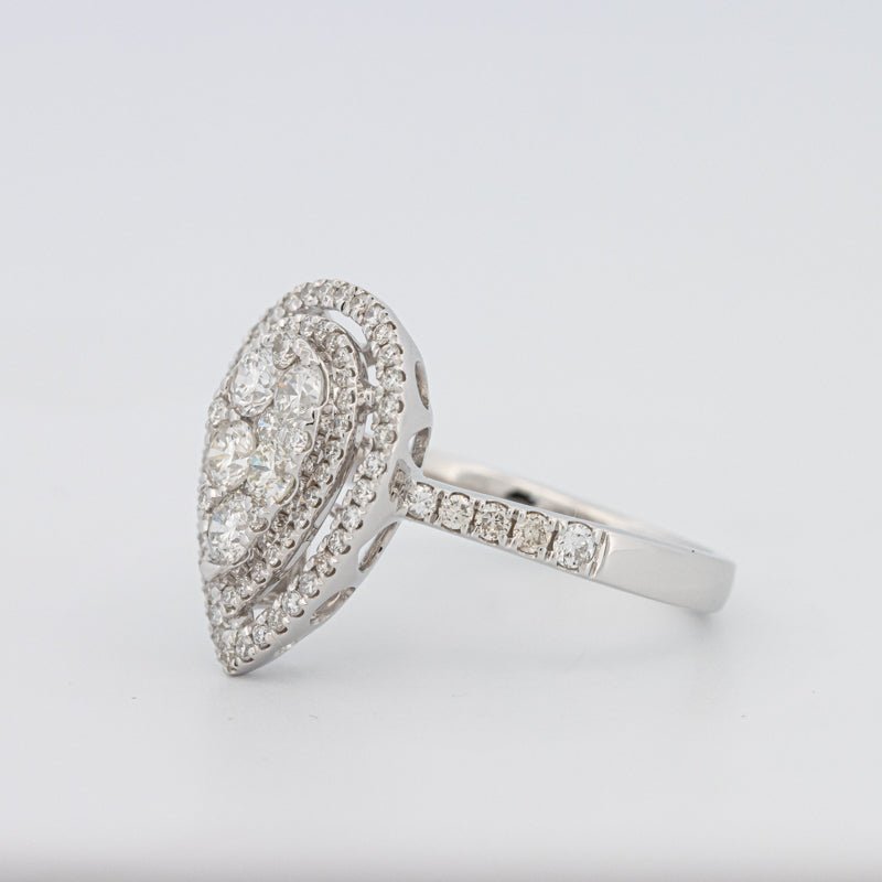 Invisible Pear - shape Diamond Ring - ZIZOV DIAMONDS