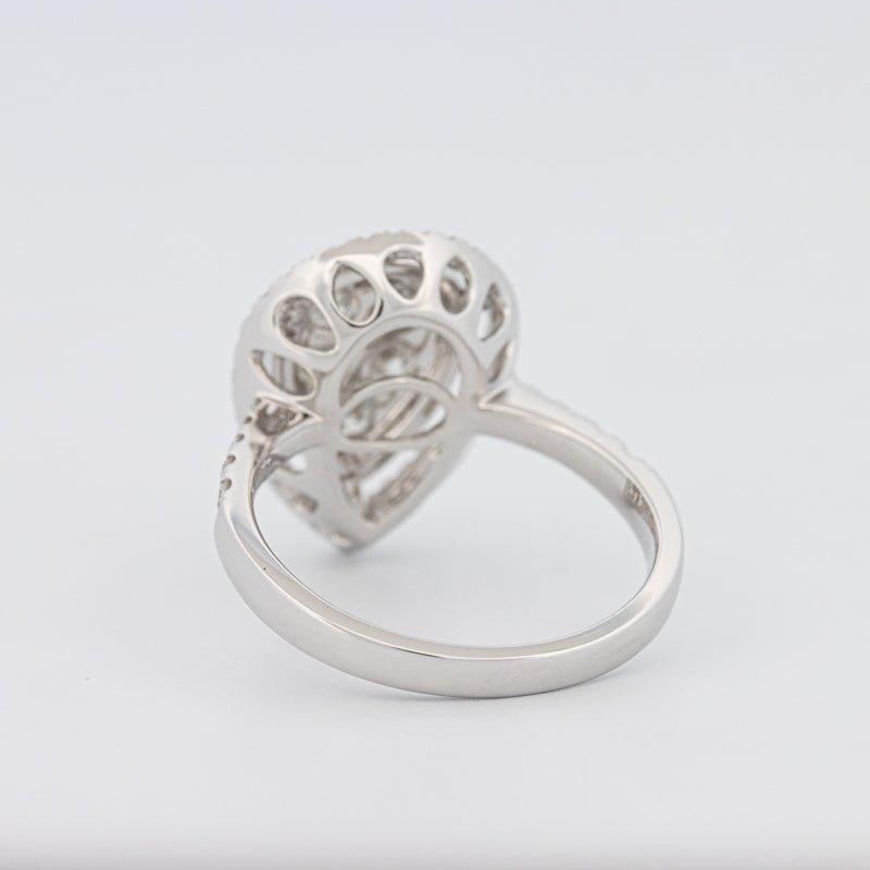 Invisible Pear - shape Diamond Ring - ZIZOV DIAMONDS