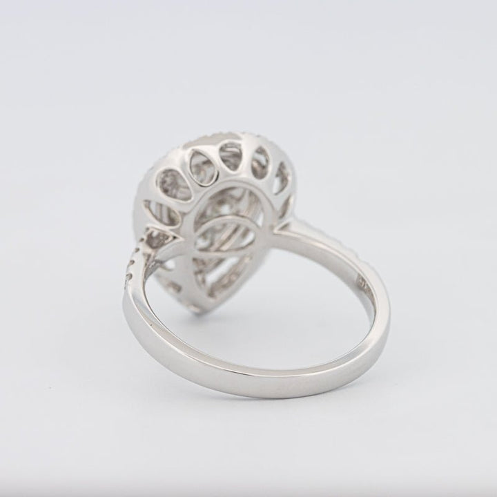 Invisible Pear - shape Diamond Ring - ZIZOV DIAMONDS