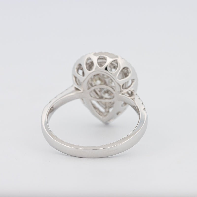 Invisible Pear - shape Diamond Ring - ZIZOV DIAMONDS