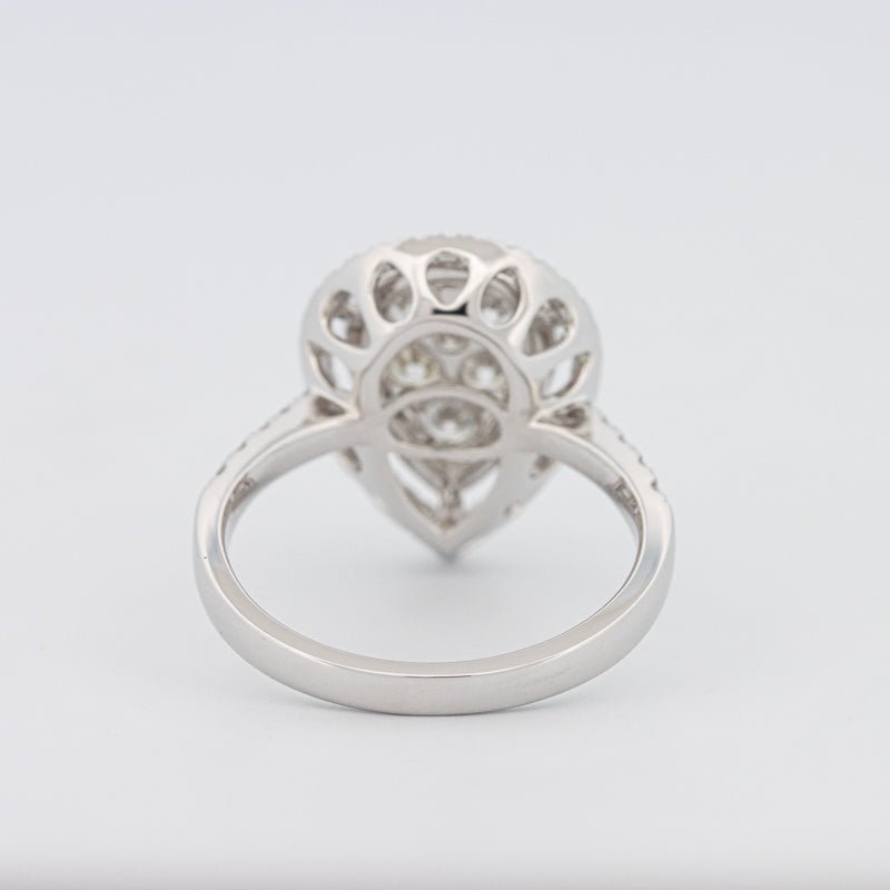 Invisible Pear - shape Diamond Ring - ZIZOV DIAMONDS