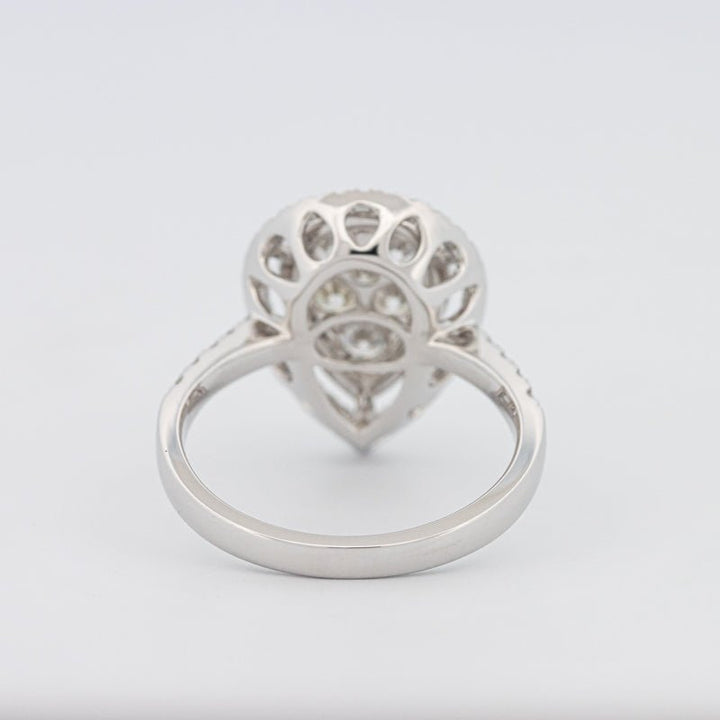 Invisible Pear - shape Diamond Ring - ZIZOV DIAMONDS