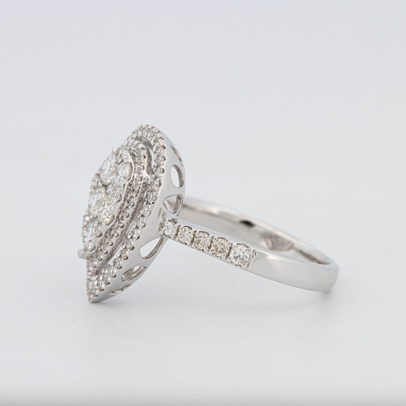 Invisible Pear - shape Diamond Ring - ZIZOV DIAMONDS