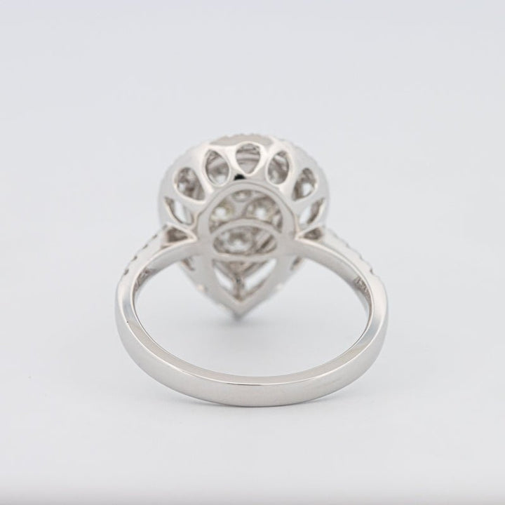 Invisible Pear - shape Diamond Ring - ZIZOV DIAMONDS