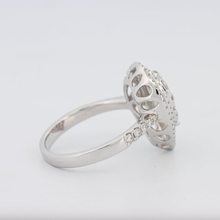 Invisible Pear - shape Diamond Ring - ZIZOV DIAMONDS