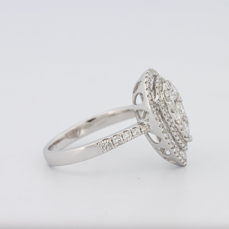 Invisible Pear - shape Diamond Ring - ZIZOV DIAMONDS