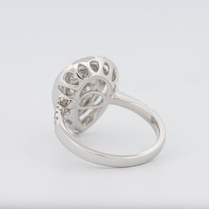 Invisible Pear - shape Diamond Ring - ZIZOV DIAMONDS