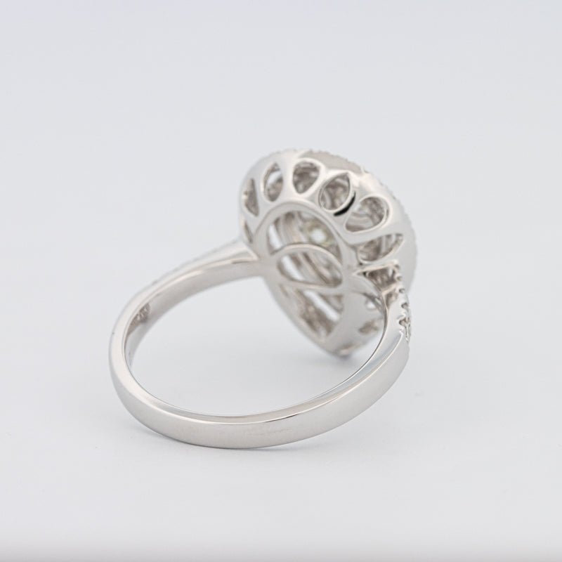 Invisible Pear - shape Diamond Ring - ZIZOV DIAMONDS