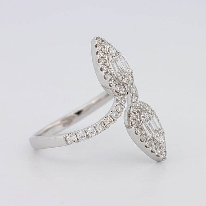 Invisible Pear - shape Twinny Ring - ZIZOV DIAMONDS