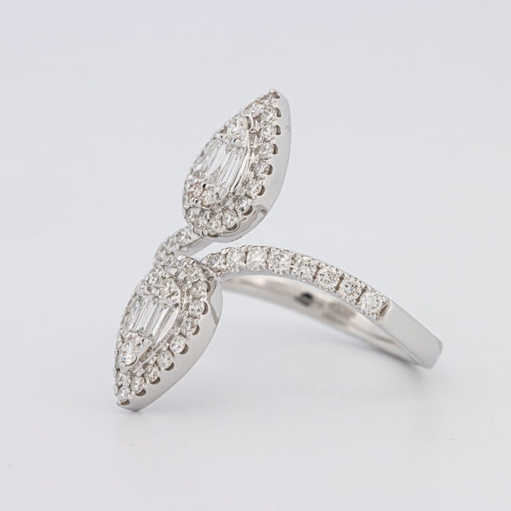 Invisible Pear - shape Twinny Ring - ZIZOV DIAMONDS