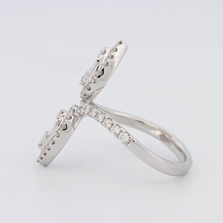 Invisible Pear - shape Twinny Ring - ZIZOV DIAMONDS