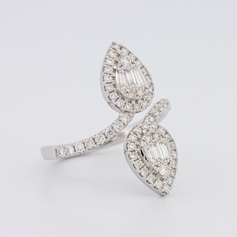 Invisible Pear - shape Twinny Ring - ZIZOV DIAMONDS