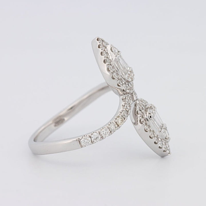 Invisible Pear - shape Twinny Ring - ZIZOV DIAMONDS
