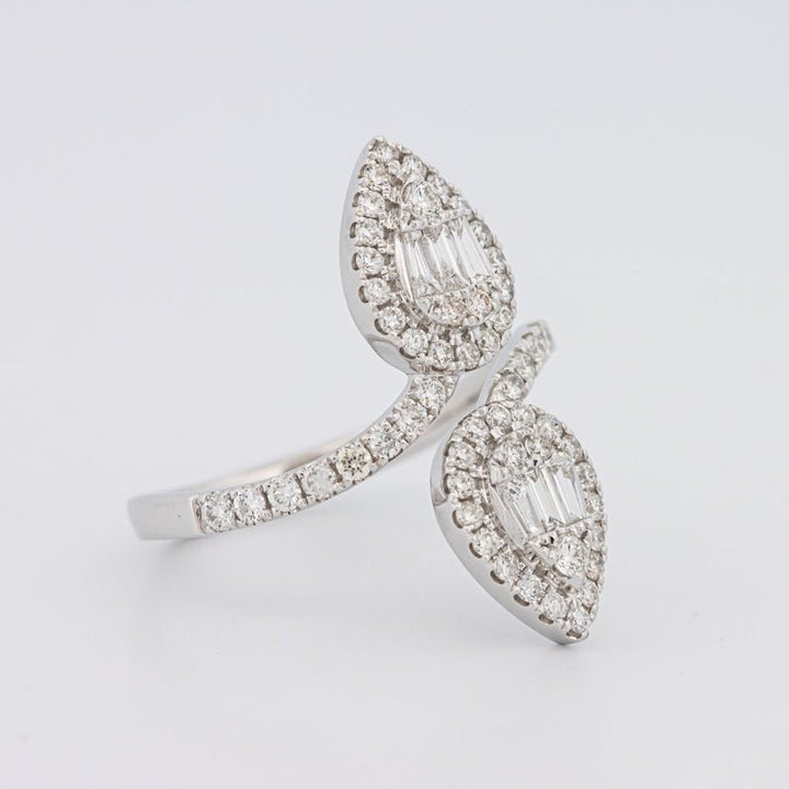Invisible Pear - shape Twinny Ring - ZIZOV DIAMONDS