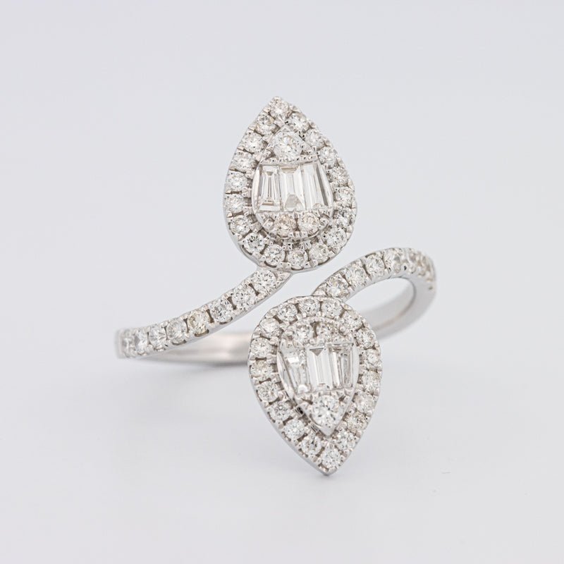 Invisible Pear - shape Twinny Ring - ZIZOV DIAMONDS