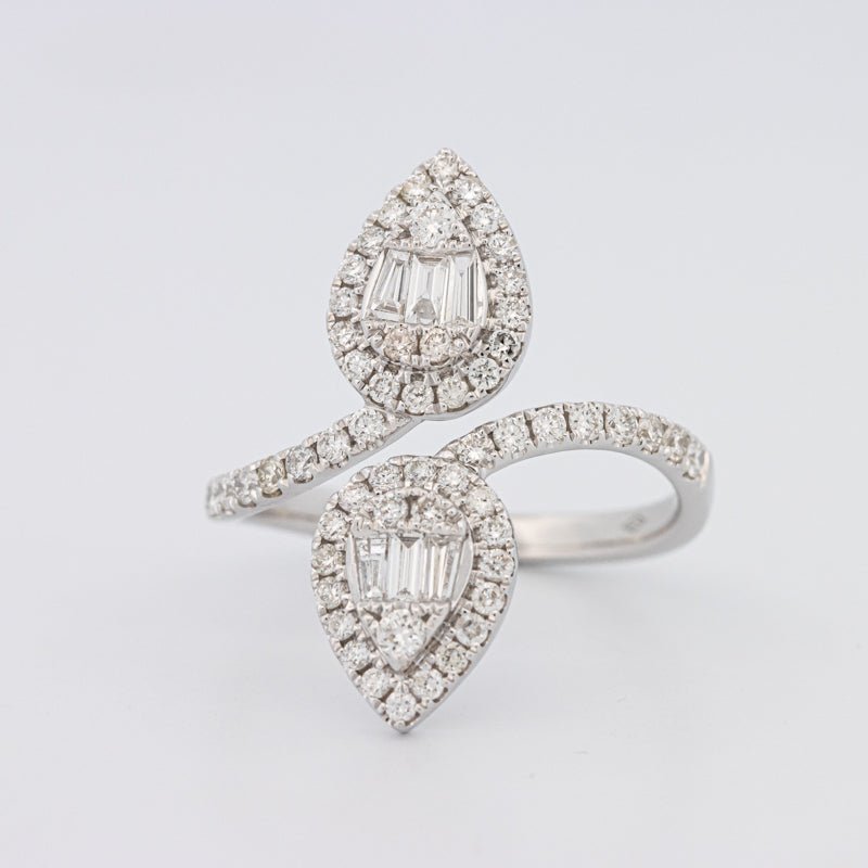 Invisible Pear - shape Twinny Ring - ZIZOV DIAMONDS