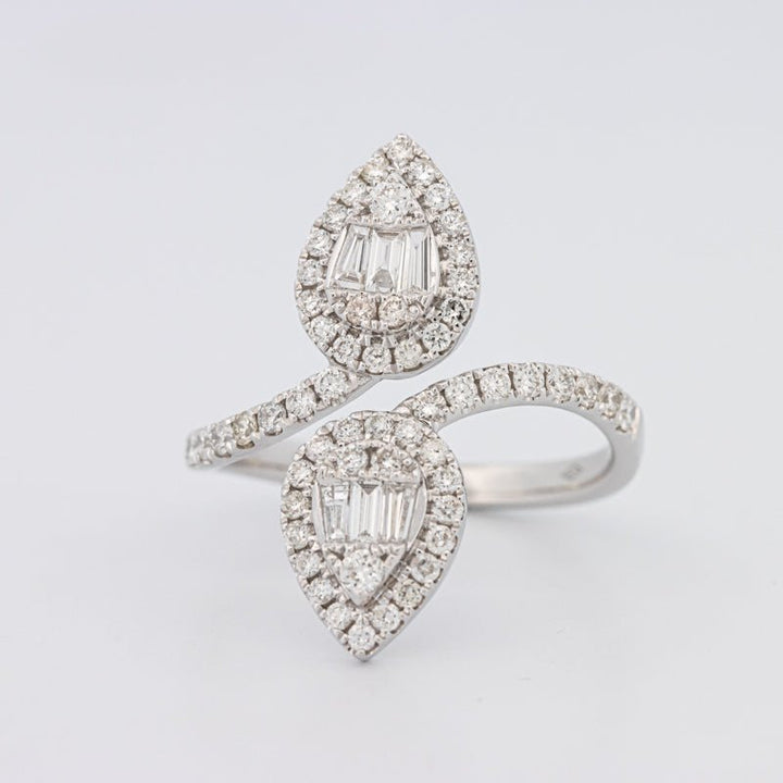 Invisible Pear - shape Twinny Ring - ZIZOV DIAMONDS