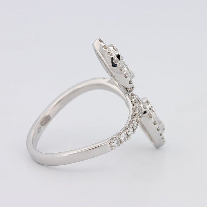 Invisible Pear - shape Twinny Ring - ZIZOV DIAMONDS