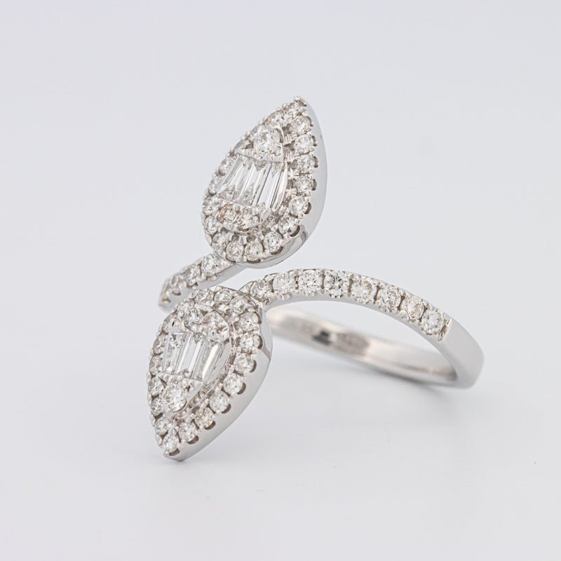 Invisible Pear - shape Twinny Ring - ZIZOV DIAMONDS