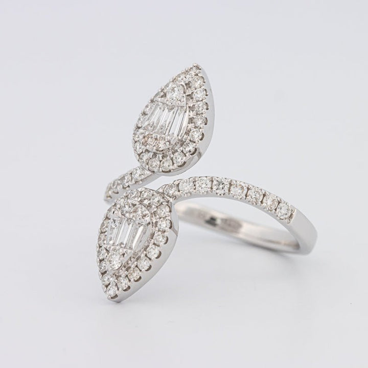 Invisible Pear - shape Twinny Ring - ZIZOV DIAMONDS