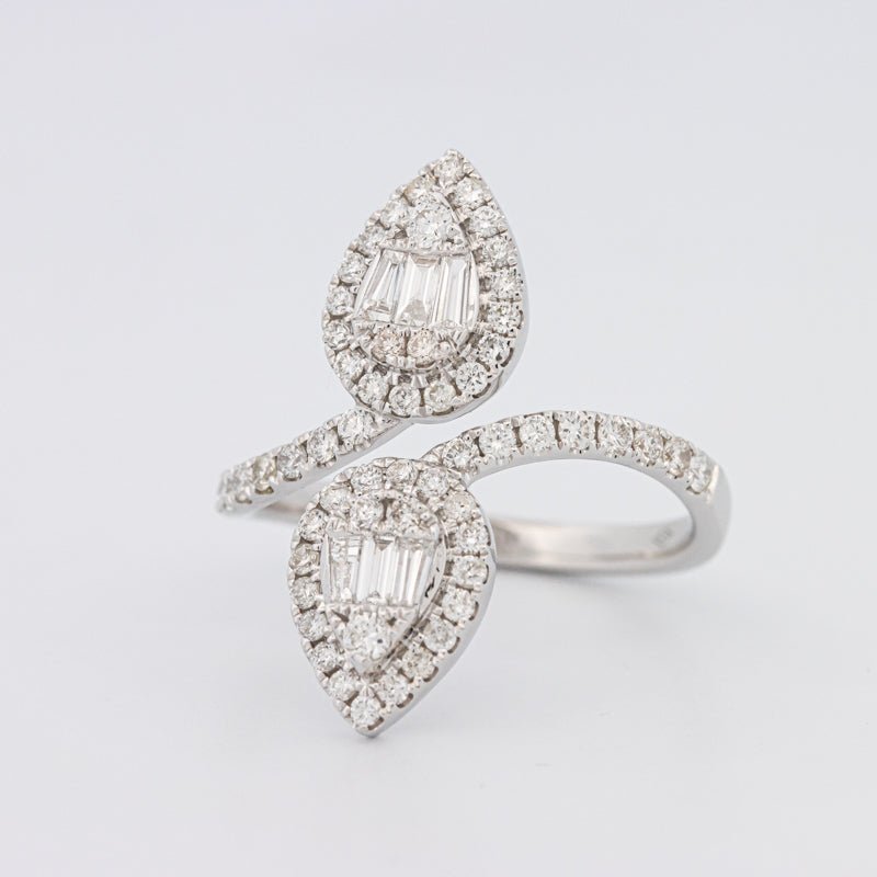Invisible Pear - shape Twinny Ring - ZIZOV DIAMONDS