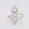 Invisible Pear - shape Twinny Ring - ZIZOV DIAMONDS