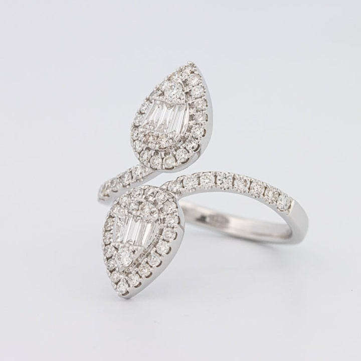 Invisible Pear - shape Twinny Ring - ZIZOV DIAMONDS