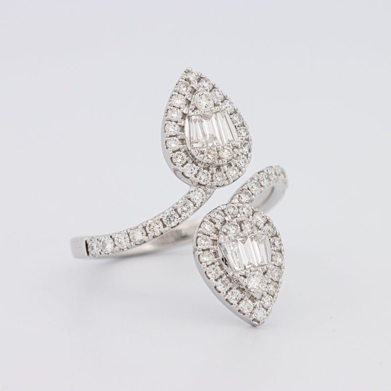 Invisible Pear - shape Twinny Ring - ZIZOV DIAMONDS