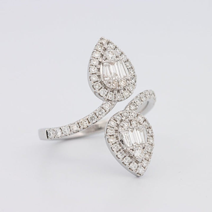 Invisible Pear - shape Twinny Ring - ZIZOV DIAMONDS