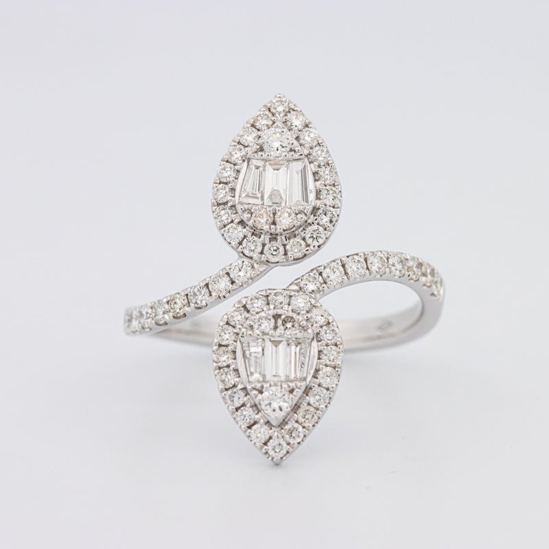 Invisible Pear - shape Twinny Ring - ZIZOV DIAMONDS