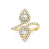 Invisible Pear - shape Twinny Ring - ZIZOV DIAMONDS