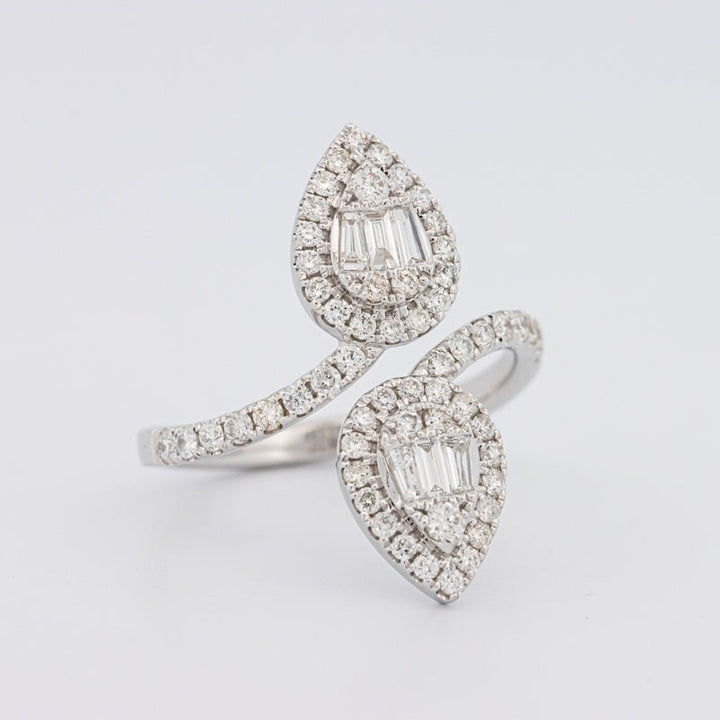 Invisible Pear - shape Twinny Ring - ZIZOV DIAMONDS