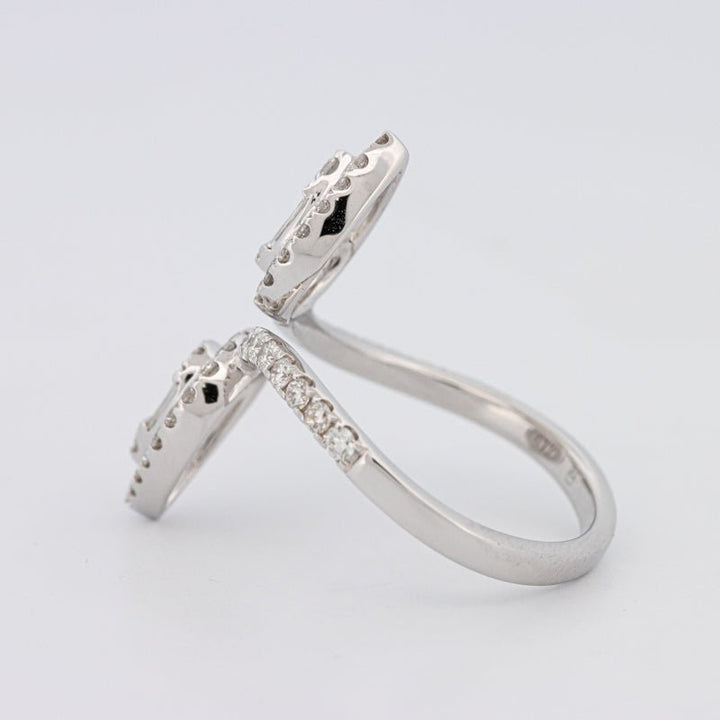 Invisible Pear - shape Twinny Ring - ZIZOV DIAMONDS