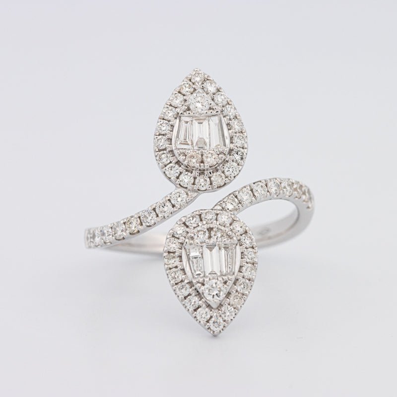 Invisible Pear - shape Twinny Ring - ZIZOV DIAMONDS