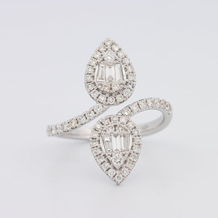 Invisible Pear - shape Twinny Ring - ZIZOV DIAMONDS